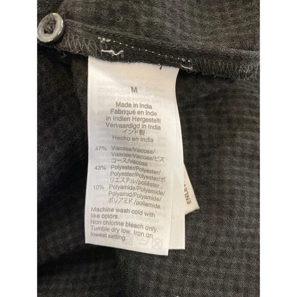 Madewell Women’s Black Ruffle Front Long Sleeve Blouse - M - Picture 4 of 4